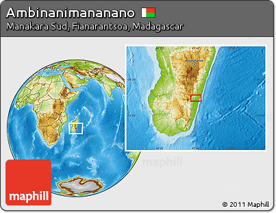 Physical Location Map of Ambinanimananano