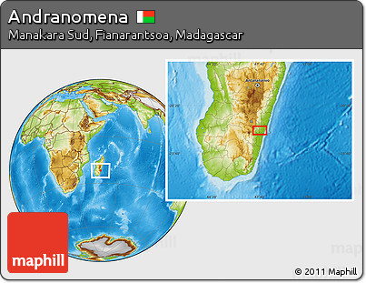 Physical Location Map of Andranomena