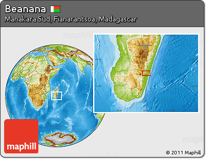 Physical Location Map of Beanana