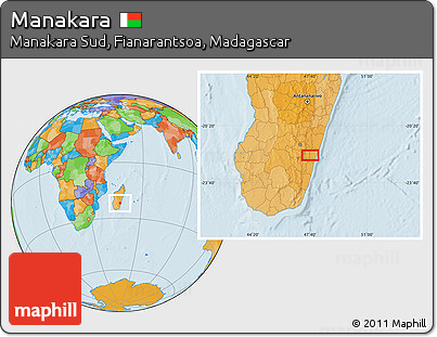 Political Location Map of Manakara