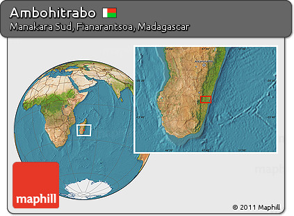 Satellite Location Map of Ambohitrabo
