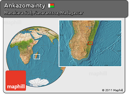 Satellite Location Map of Ankazomainty