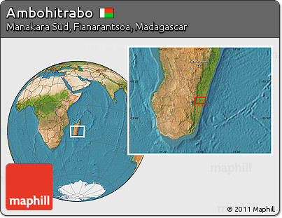 Satellite Location Map of Ambohitrabo