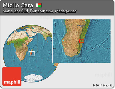 Satellite Location Map of Mizilo Gara