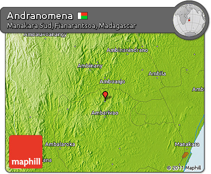Physical Map of Andranomena