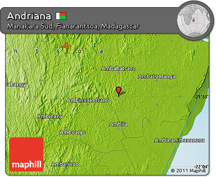 Physical Map of Andriana