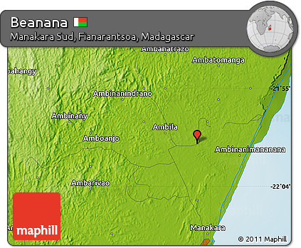 Physical Map of Beanana