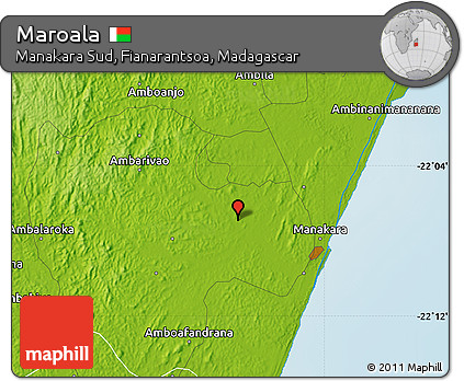 Physical Map of Maroala