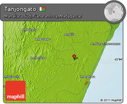 Physical Map of Tanjongato