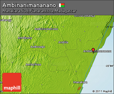 Physical Map of Ambinanimananano