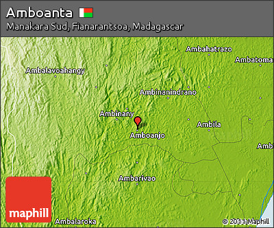 Physical Map of Amboanta