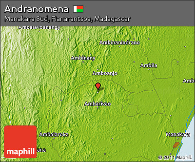 Physical Map of Andranomena