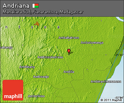 Physical Map of Andriana