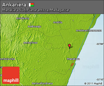 Physical Map of Ankariera