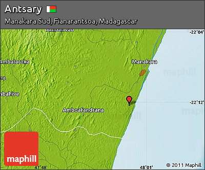 Physical Map of Antsary