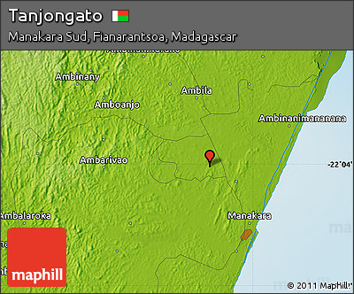 Physical Map of Tanjongato