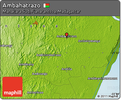 Physical Map of Ambahatrazo
