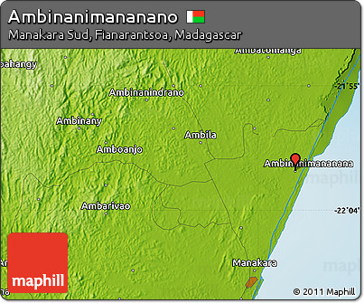 Physical Map of Ambinanimananano
