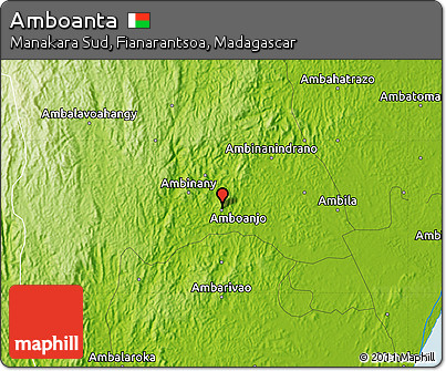 Physical Map of Amboanta