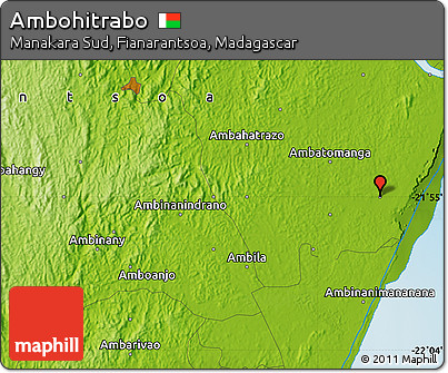 Physical Map of Ambohitrabo