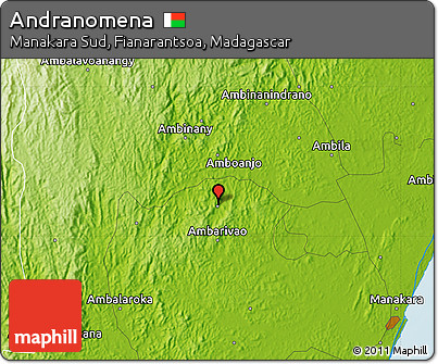 Physical Map of Andranomena
