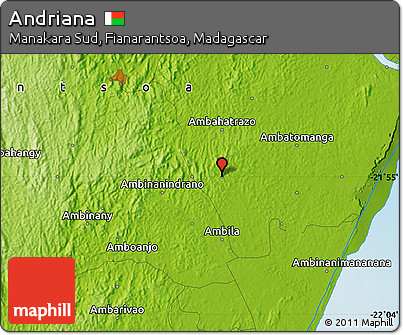 Physical Map of Andriana