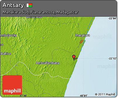 Physical Map of Antsary