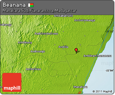 Physical Map of Beanana