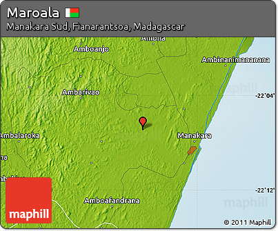 Physical Map of Maroala