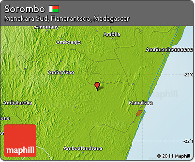 Physical Map of Sorombo