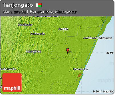 Physical Map of Tanjongato