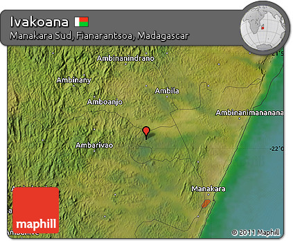 Satellite Map of Ivakoana