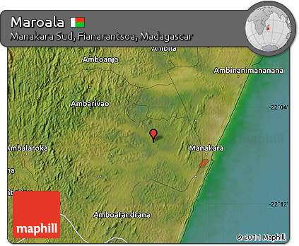 Satellite Map of Maroala