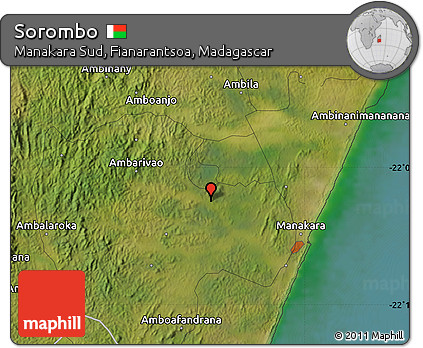 Satellite Map of Sorombo