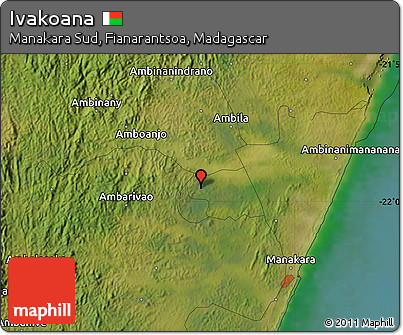 Satellite Map of Ivakoana