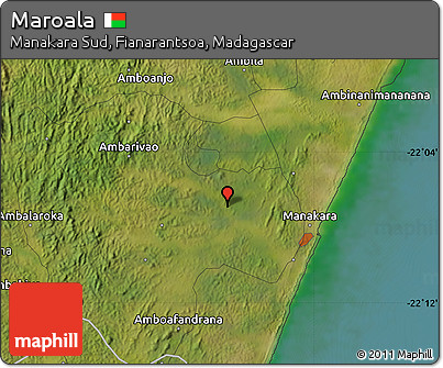 Satellite Map of Maroala