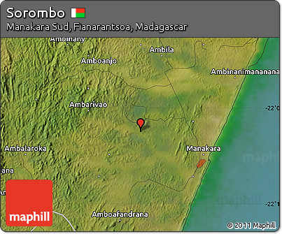 Satellite Map of Sorombo