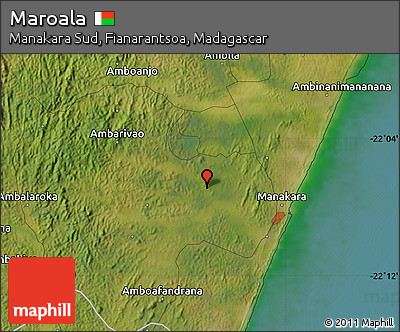 Satellite Map of Maroala