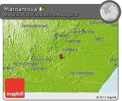 Physical Panoramic Map of Maroantova