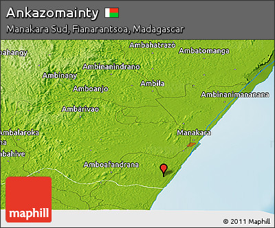 Physical Panoramic Map of Ankazomainty