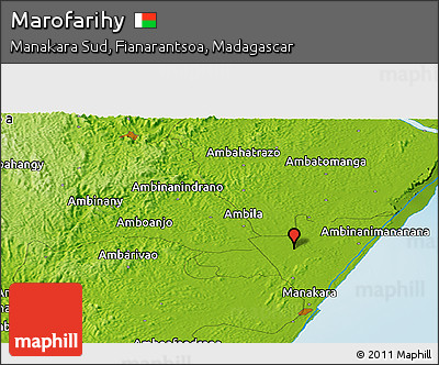 Physical Panoramic Map of Marofarihy