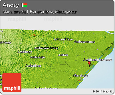 Physical Panoramic Map of Anosy