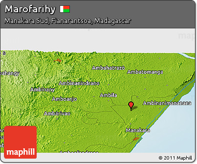 Physical Panoramic Map of Marofarihy