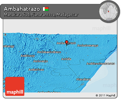 Political Panoramic Map of Ambahatrazo