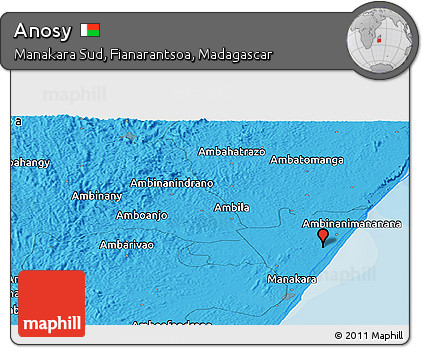Political Panoramic Map of Anosy