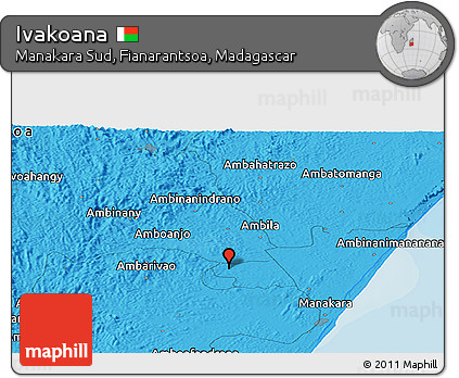 Political Panoramic Map of Ivakoana