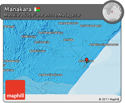 Political Panoramic Map of Manakara