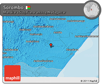Political Panoramic Map of Sorombo