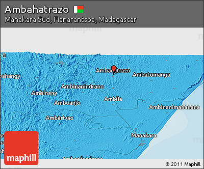 Political Panoramic Map of Ambahatrazo