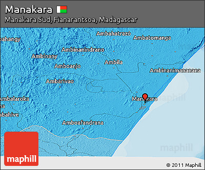 Political Panoramic Map of Manakara